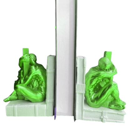 Abstract Man Bookends, Modern Abstract Male Bookends, Artistic Human Bookends, Polyester Abstract Man Bookend, Minimalist Man Bookends