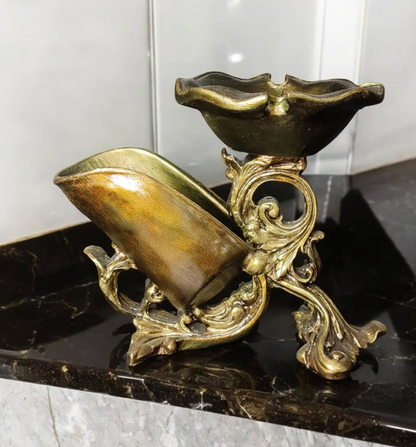 Vintage Style Wine Bottle Holder, Elegant Baroque Style Wine Rack, Sophisticated Wine Rack, Artistic Wine Rack Sculpture, Wine Rack Statue