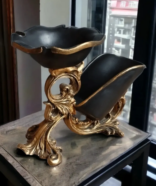 Vintage Style Wine Bottle Holder, Elegant Baroque Style Wine Rack, Sophisticated Wine Rack, Artistic Wine Rack Sculpture, Wine Rack Statue