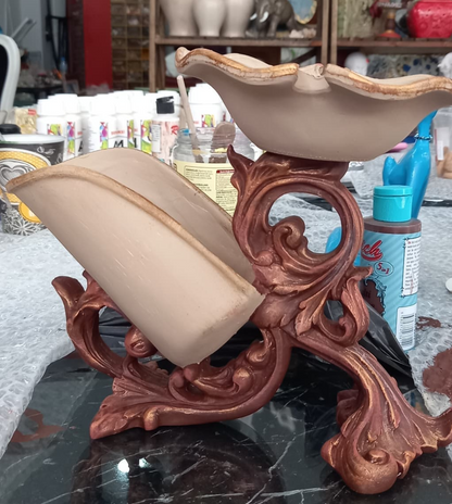 Vintage Style Wine Bottle Holder, Elegant Baroque Style Wine Rack, Sophisticated Wine Rack, Artistic Wine Rack Sculpture, Wine Rack Statue