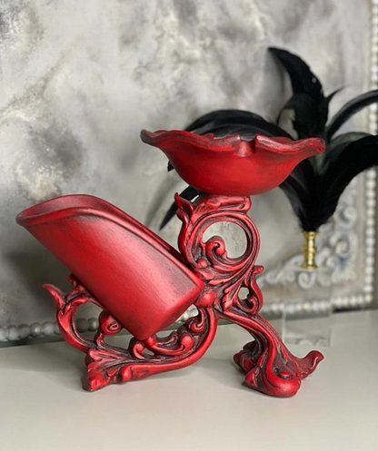 Vintage Style Wine Bottle Holder, Elegant Baroque Style Wine Rack, Sophisticated Wine Rack, Artistic Wine Rack Sculpture, Wine Rack Statue