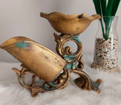 Vintage Style Wine Bottle Holder, Elegant Baroque Style Wine Rack, Sophisticated Wine Rack, Artistic Wine Rack Sculpture, Wine Rack Statue