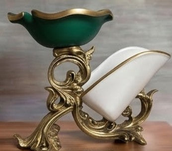 Vintage Style Wine Bottle Holder, Elegant Baroque Style Wine Rack, Sophisticated Wine Rack, Artistic Wine Rack Sculpture, Wine Rack Statue
