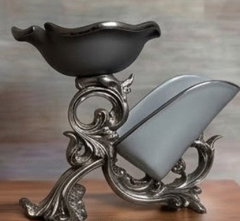 Vintage Style Wine Bottle Holder, Elegant Baroque Style Wine Rack, Sophisticated Wine Rack, Artistic Wine Rack Sculpture, Wine Rack Statue