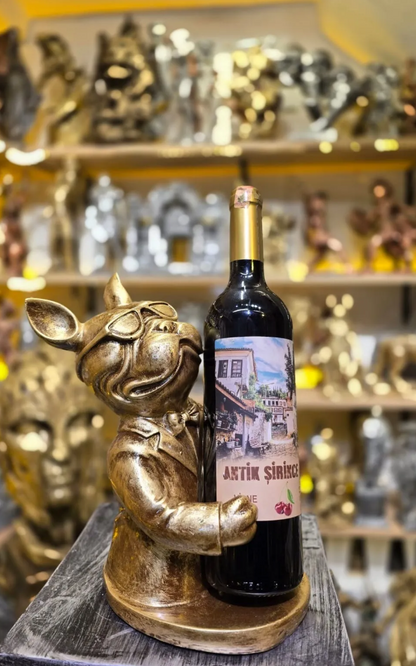 Bulldog Wine Holder Statue, Bulldog Wine Rack, Dog Wine Holder, French Bulldog Bottle Holder, Dog Wine Rack, Stylish Dog Wine Rack Decor