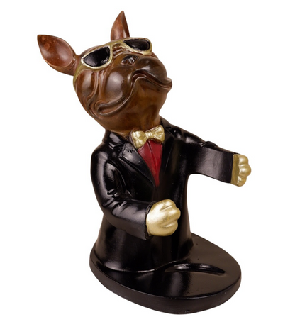 Bulldog Wine Holder Statue, Bulldog Wine Rack, Dog Wine Holder, French Bulldog Bottle Holder, Dog Wine Rack, Stylish Dog Wine Rack Decor
