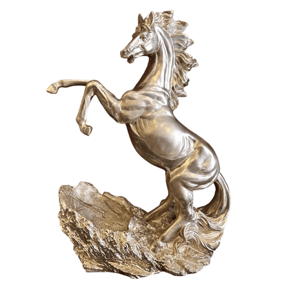 Rearing Horse Wine Rack, Polyester Horse Wine Holder, Equestrian Wine Rack Sculpture, Horse Standing Wine Rack, Polyester Horse Wine Rack