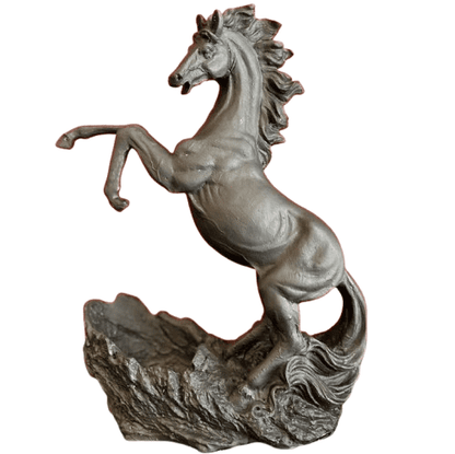 Rearing Horse Wine Rack, Polyester Horse Wine Holder, Equestrian Wine Rack Sculpture, Horse Standing Wine Rack, Polyester Horse Wine Rack