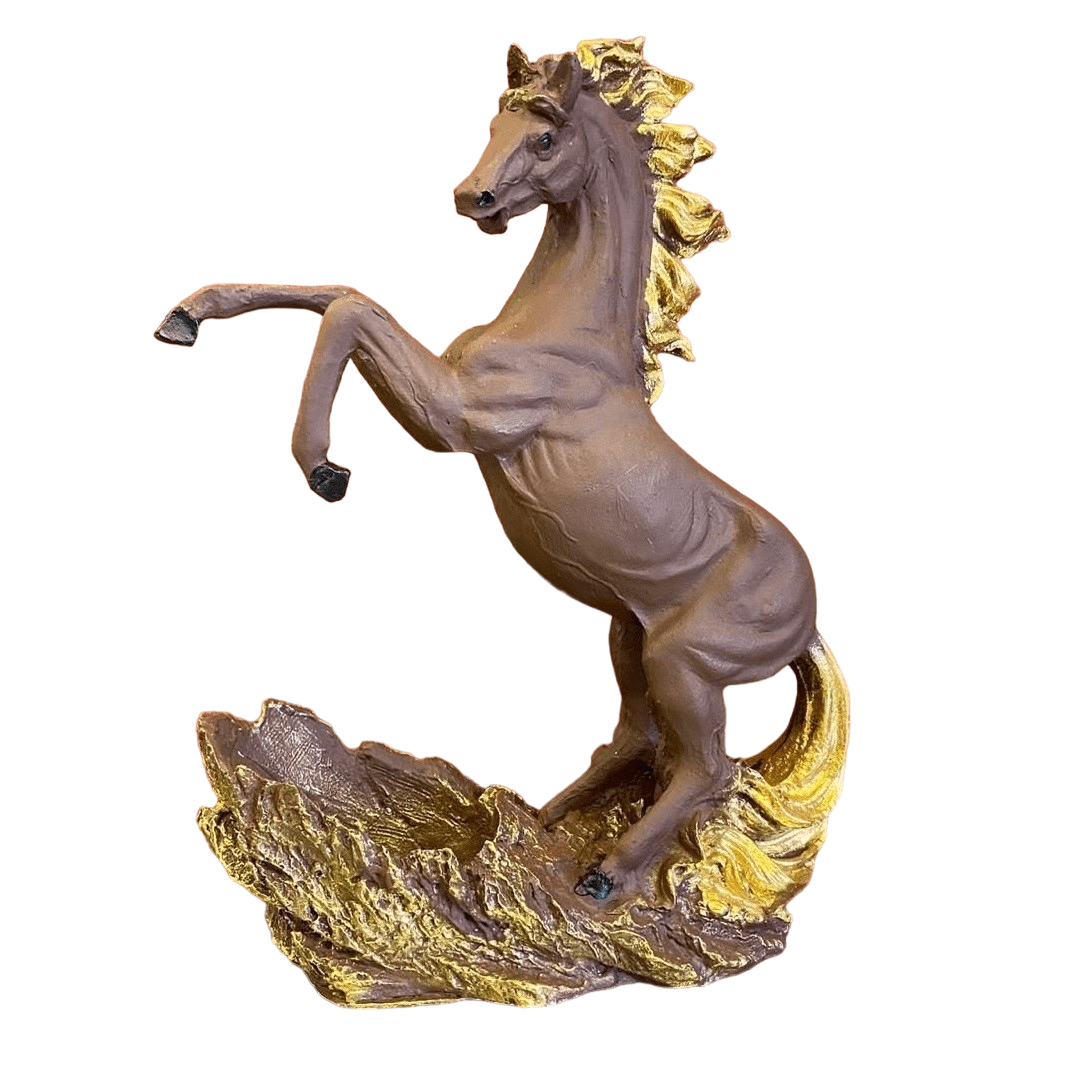 Rearing Horse Wine Rack, Polyester Horse Wine Holder, Equestrian Wine Rack Sculpture, Horse Standing Wine Rack, Polyester Horse Wine Rack