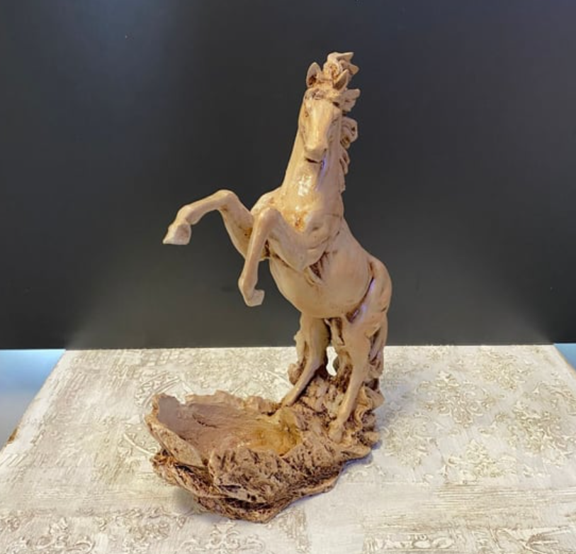 Rearing Horse Wine Rack, Polyester Horse Wine Holder, Equestrian Wine Rack Sculpture, Horse Standing Wine Rack, Polyester Horse Wine Rack