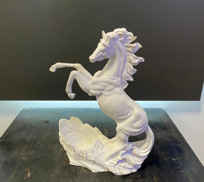 Rearing Horse Wine Rack, Polyester Horse Wine Holder, Equestrian Wine Rack Sculpture, Horse Standing Wine Rack, Polyester Horse Wine Rack