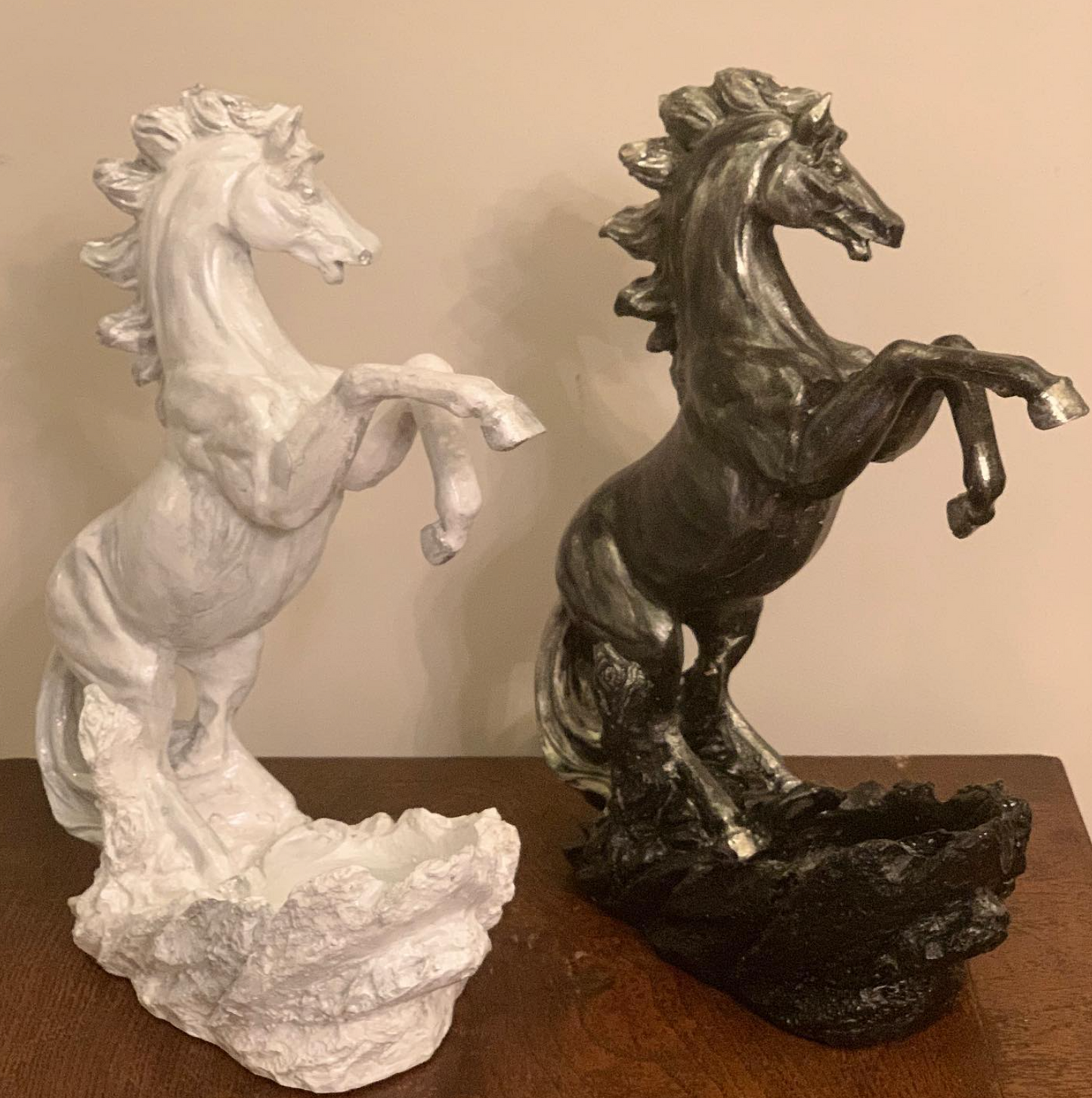 Rearing Horse Wine Rack, Polyester Horse Wine Holder, Equestrian Wine Rack Sculpture, Horse Standing Wine Rack, Polyester Horse Wine Rack