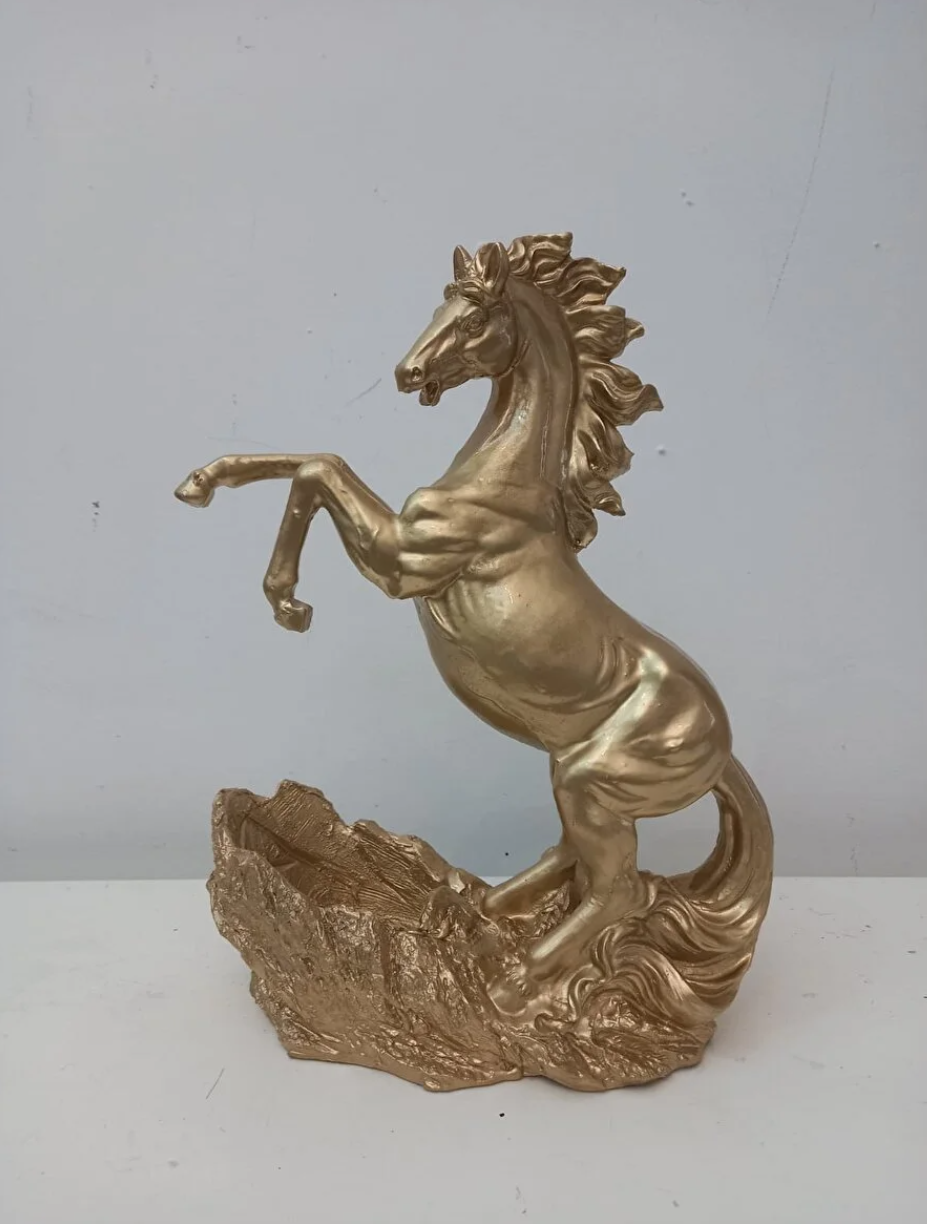 Rearing Horse Wine Rack, Polyester Horse Wine Holder, Equestrian Wine Rack Sculpture, Horse Standing Wine Rack, Polyester Horse Wine Rack