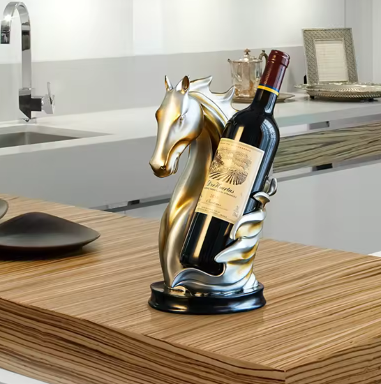 Horse Shaped Wine Holder, Rustic Horse Wine Rack, Horse Head Wine Holder, Handcrafted Horse Wine Holder, Horse Head Wine Rack