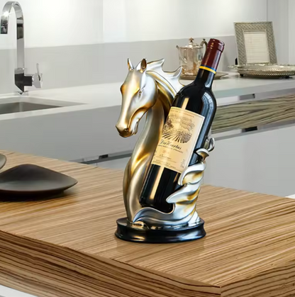 Horse Shaped Wine Holder, Rustic Horse Wine Rack, Horse Head Wine Holder, Handcrafted Horse Wine Holder, Horse Head Wine Rack