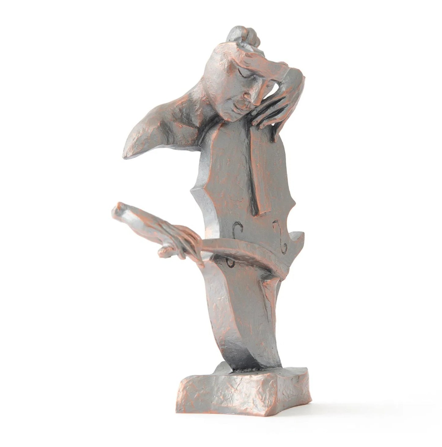 Handmade Abstract Cellist Decor, Musician Sculpture, Handmade Cellist Statue, Modern Music Art Decor, Abstract Cello Sculpture, Cello Statue