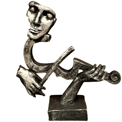 Violin Player Sculpture, Violin Player Figurine, Musician Figurine, Violinist Statue, Violinist Figurine, Violinist Sculpture, Violin Decor