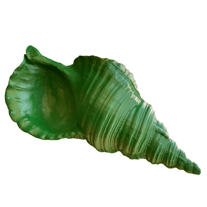 Large Sea Shell Statue, Polyester Sea Shell Sculpture, Elegant Sea Shell Decor, Beach Inspired Shell Sculpture, Coastal Shell Accent Decor