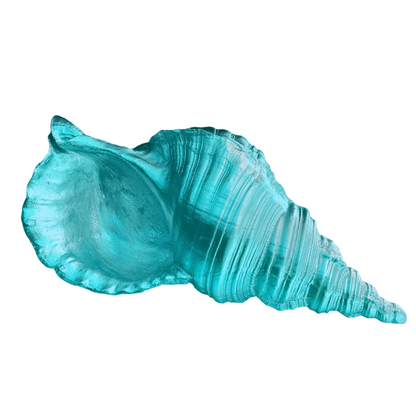 Large Sea Shell Statue, Polyester Sea Shell Sculpture, Elegant Sea Shell Decor, Beach Inspired Shell Sculpture, Coastal Shell Accent Decor