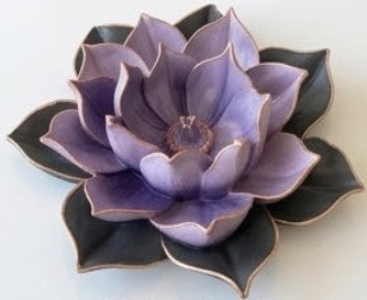 Scultura di loto, Decorazione di fiori di loto, Decorazione floreale per la casa, Scultura di fiori di loto, Statua di fiori di loto, Statua di loto, Statuina di fiori di loto, Oggetti di fiori di loto