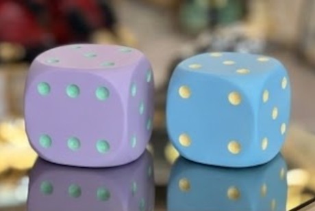 Decorative Dice Set, Unique Gaming Room Decor, Cool Car Decor, Polyester Dice Set, Dice Sculpture, Dice Decor, Dice Statue, Lucky Dice Decor, Lucky Dice Statue