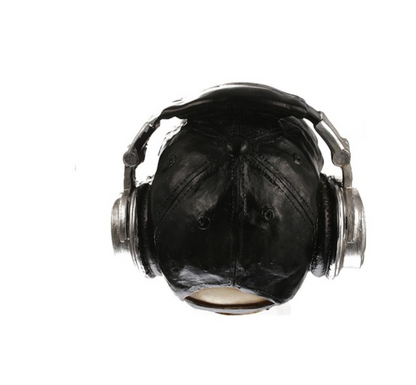 Handmade Skull Decor, Skull Sculpture, Skeleton Head Decor, Gothic Skull Statue, Halloween Skull Statue, Handmade Skull Headphones Statue