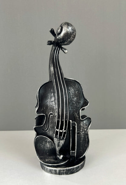 Handmade Violin Decor, Abstract Music Sculpture, Modern Musician Gift, Handmade Abstract Violin Statue, Handmade Violin Art Statue