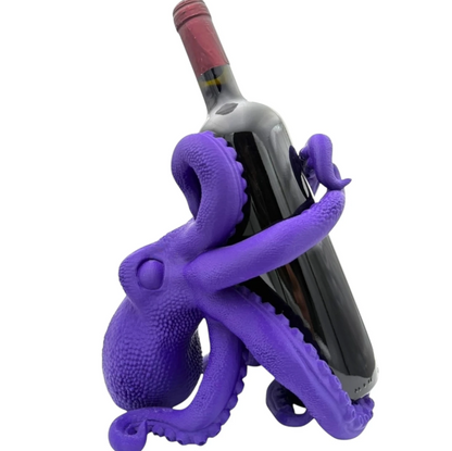 Handmade Octopus Wine Rack Holder, Octopus Shaped Wine Rack, Marine Theme Octopus Wine Bottle Holder, Unique Octopus Wine Rack Decor