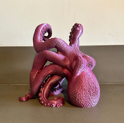 Handmade Octopus Wine Rack Holder, Octopus Shaped Wine Rack, Marine Theme Octopus Wine Bottle Holder, Unique Octopus Wine Rack Decor