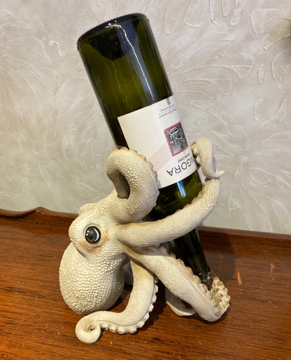 Handmade Octopus Wine Rack Holder, Octopus Shaped Wine Rack, Marine Theme Octopus Wine Bottle Holder, Unique Octopus Wine Rack Decor