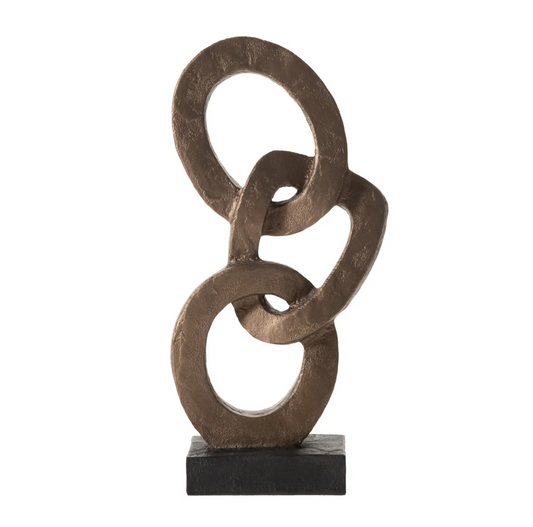 Abstract Chain Decor, Abstract Chain Sculpture, Abstract Chain Statue, Unique Home Decor Gift, Modern Chain Decor, Desk Chain Decor, Abstract Chain Objects, Modern Chain Statue