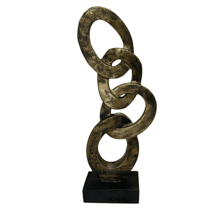 Chain Decor, Abstract Chain Sculpture, Unique Home Decor Gift, Modern Chain Decor, Desk Chain Decor, Geometric Chain Decor, Chain Statue, Modern Chain Sculpture, Modern Chain Statue