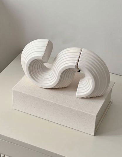 Modern Ceramic Bookends, Minimalist Ceramic Bookend, Geometric Design Ceramic Bookends, Abstract Ceramic Bookends, Ceramic Bookends