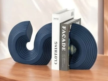 Modern Ceramic Bookends, Minimalist Ceramic Bookend, Geometric Design Ceramic Bookends, Abstract Ceramic Bookends, Ceramic Bookends