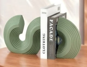 Modern Ceramic Bookends, Minimalist Ceramic Bookend, Geometric Design Ceramic Bookends, Abstract Ceramic Bookends, Ceramic Bookends