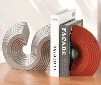 Modern Ceramic Bookends, Minimalist Ceramic Bookend, Geometric Design Ceramic Bookends, Abstract Ceramic Bookends, Ceramic Bookends