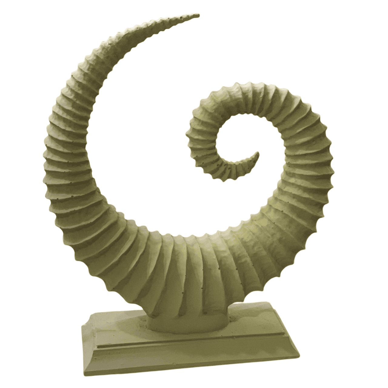 Handmade Fossil Decor Sculpture, Spiral Fossil Art Decor, Sea Shell Statue, Fossil Shell Statue, Modern Fossil Inspired Decor, Fossil Decor