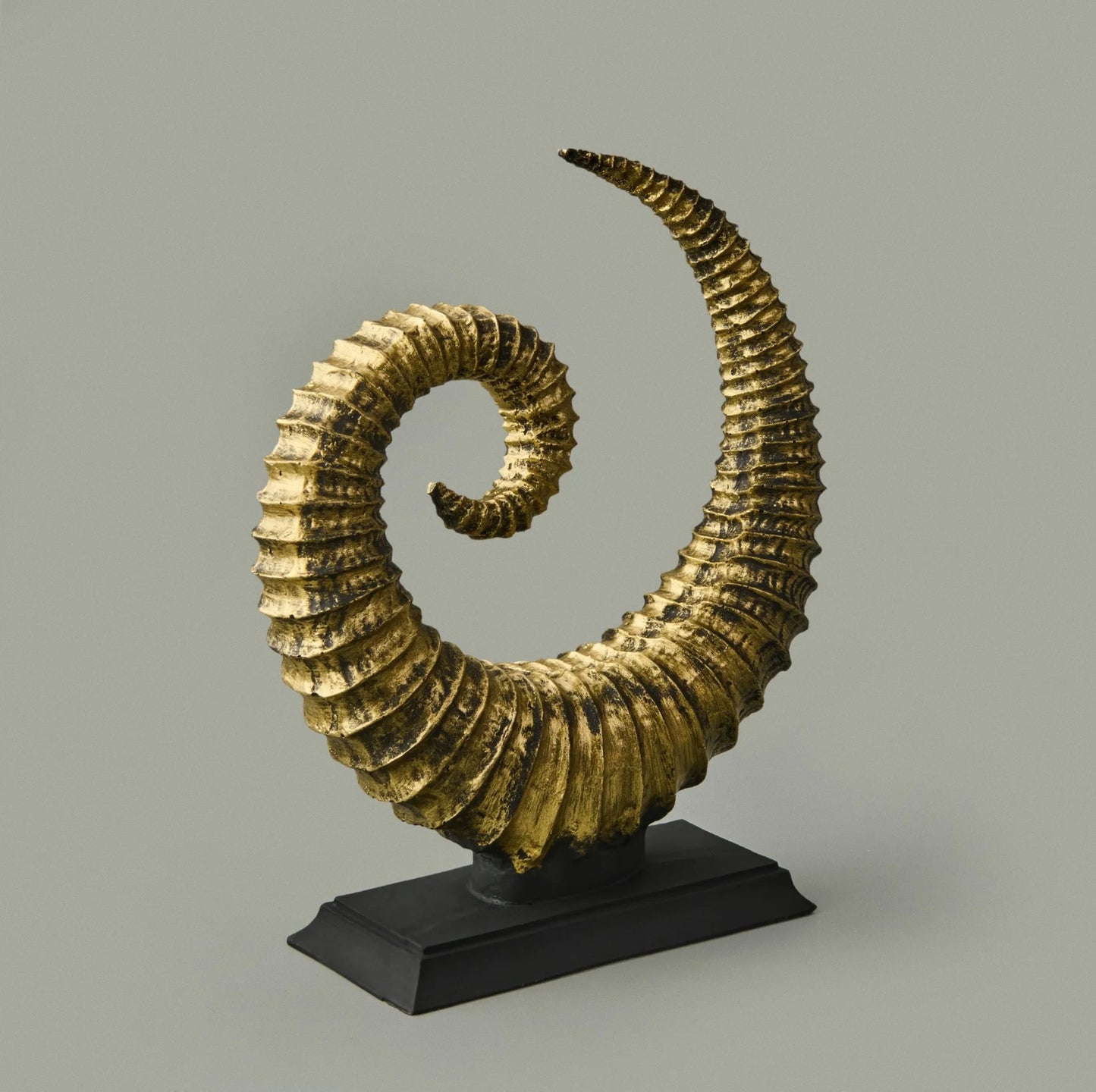 Handmade Fossil Decor Sculpture, Spiral Fossil Art Decor, Sea Shell Statue, Fossil Shell Statue, Modern Fossil Inspired Decor, Fossil Decor