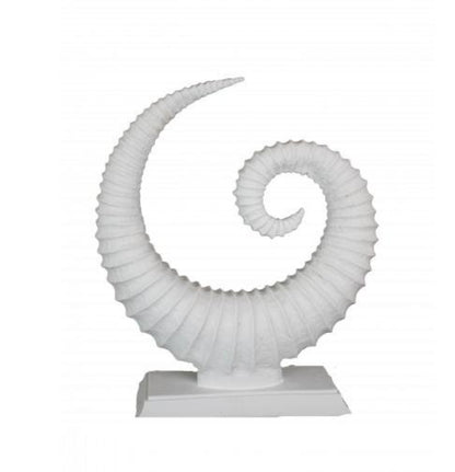 Handmade Fossil Decor Sculpture, Spiral Fossil Art Decor, Sea Shell Statue, Fossil Shell Statue, Modern Fossil Inspired Decor, Fossil Decor