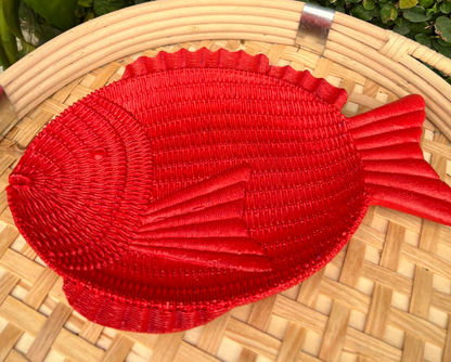 Fish Shaped Decorative Tray, Nautical Theme Fish Tray, Coastal Style Fish Shaped Tray, Unique Fish Serving Tray, Handcrafted Style Fish Tray