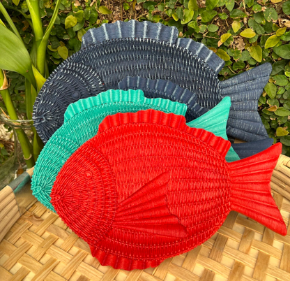 Fish Shaped Decorative Tray, Nautical Theme Fish Tray, Coastal Style Fish Shaped Tray, Unique Fish Serving Tray, Handcrafted Style Fish Tray