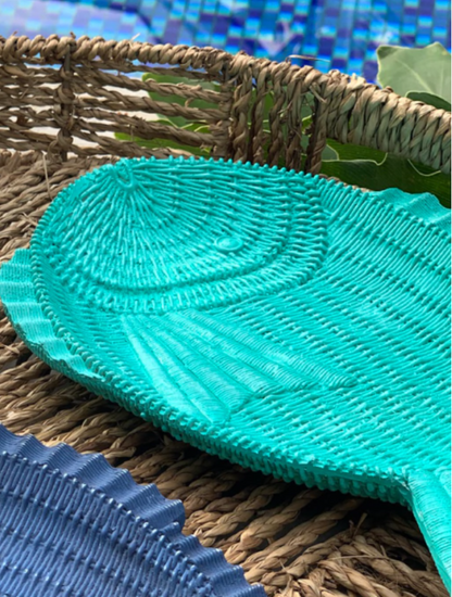 Fish Shaped Decorative Tray, Nautical Theme Fish Tray, Coastal Style Fish Shaped Tray, Unique Fish Serving Tray, Handcrafted Style Fish Tray