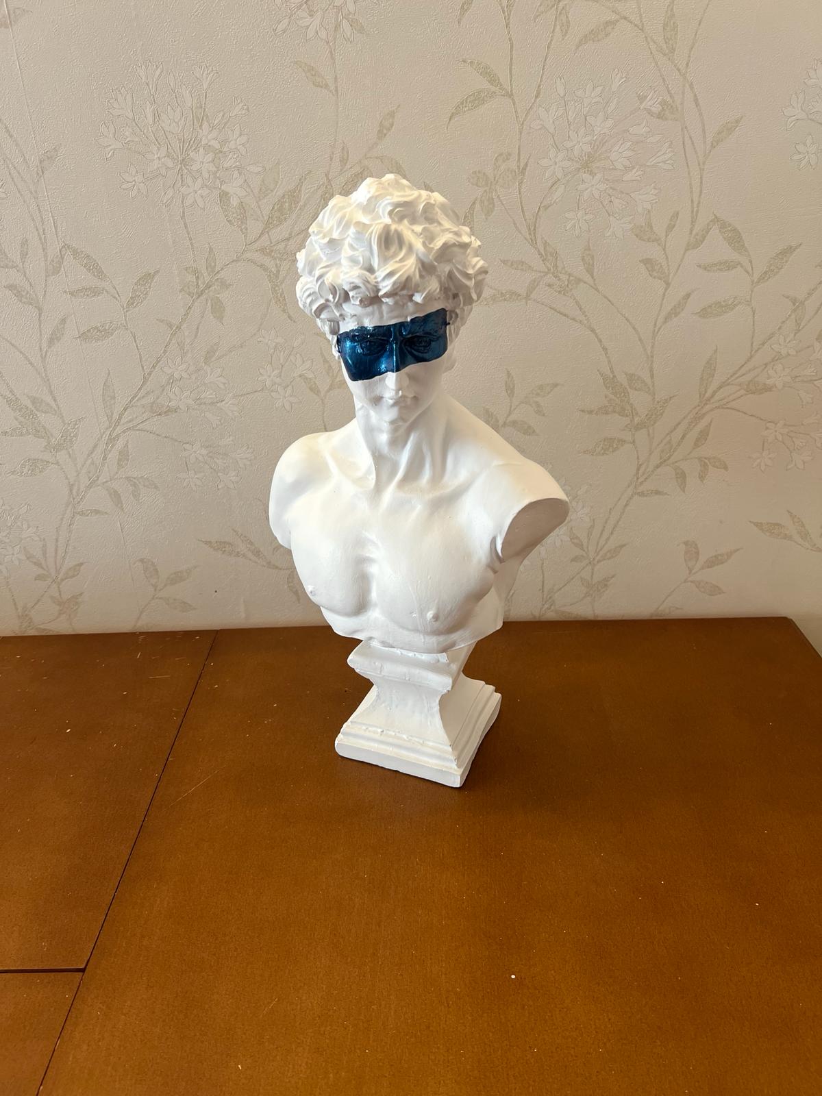 David Bust Decorative Sculpture, Greek Statue Decor, Abstract Classical Bust Statue, Modern Art Sculpture, David Bust, David Sculpture, David Bust Decor, David Decor, David Statue