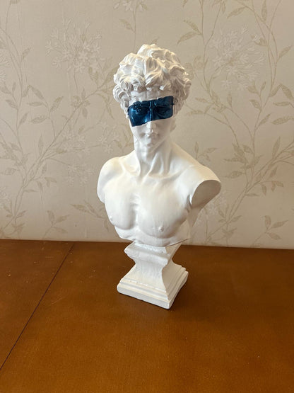 David Bust Decorative Sculpture, Greek Statue Decor, Abstract Classical Bust Statue, Modern Art Sculpture, David Bust, David Sculpture, David Bust Decor, David Decor, David Statue