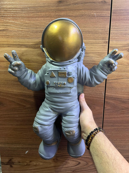 Astronaut Wall Sculpture, Space-themed Wall Decor, Astronaut Decor For Walls, Space Explorer Decorative Figurine, Astronaut Wall Figurine, Astronaut Wall Decor