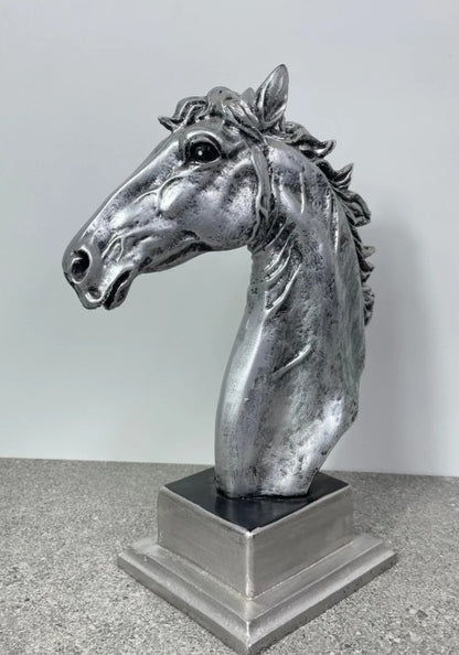 Elegant Horse Bust Statue, Horse Bust Figurine, Elegant Horse Head Bust, Rustic Horse Bust, Antique Horse Head Statue, Horse Head Bust Decor
