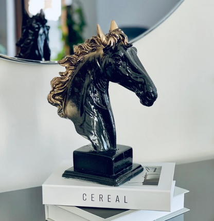 Elegant Horse Bust Statue, Horse Bust Figurine, Elegant Horse Head Bust, Rustic Horse Bust, Antique Horse Head Statue, Horse Head Bust Decor