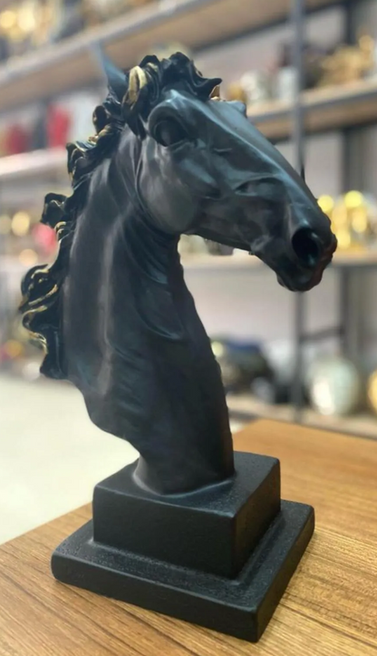 Elegant Horse Bust Statue, Horse Bust Figurine, Elegant Horse Head Bust, Rustic Horse Bust, Antique Horse Head Statue, Horse Head Bust Decor