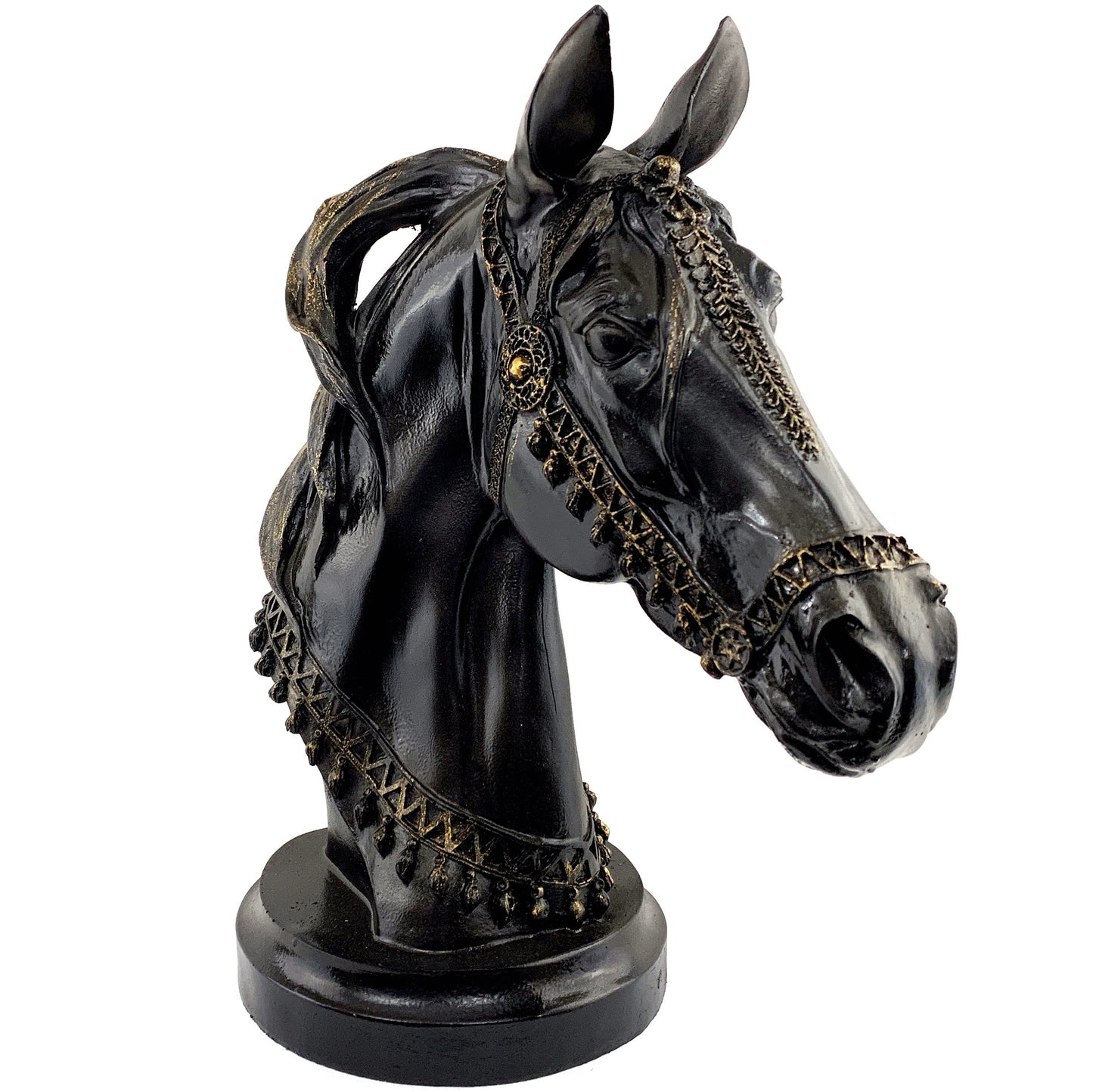 Horse Head Statue, Elegant Horse Sculpture, Realistic Horse Head Statue, Equestrian Style Horse Bust, Majestic Horse Decor, Horse Head Decor