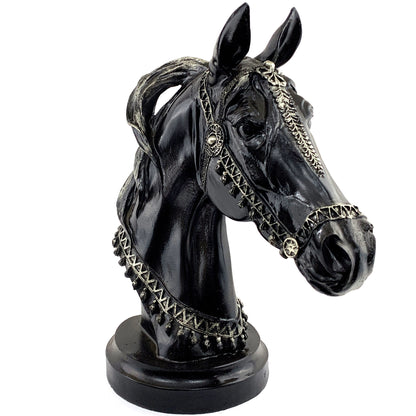 Horse Head Statue, Elegant Horse Sculpture, Realistic Horse Head Statue, Equestrian Style Horse Bust, Majestic Horse Decor, Horse Head Decor